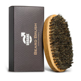 Urbane Men Beard Brush - Made with 100% Natural Boar Bristle - Prevents Flaking