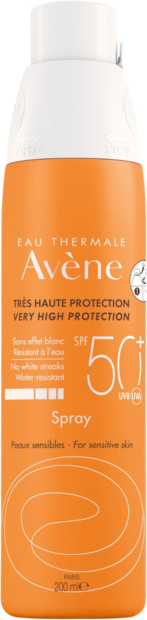 Avene Eau Thermale Sun Care Sun Protection SPF 50+ Spray Sensitive Skin 200ml