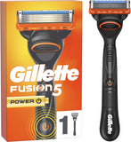 Gillette Fusion 5 POWER Mens Black Shaving Razor - 1 Razor + Battery