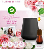 Air Wick Essential Mist Aroma Black Diffuser Kit with Refill - Spring Roses
