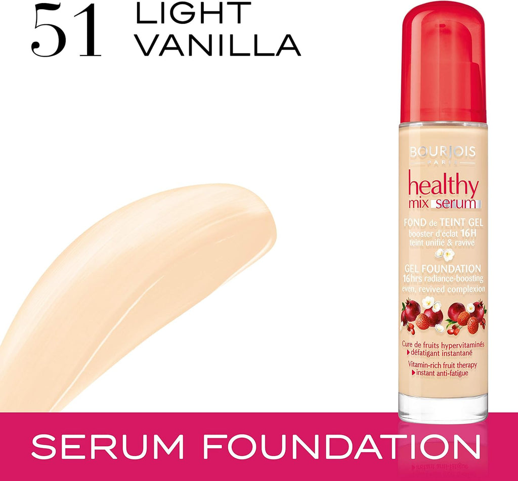 Bourjois Healthy Mix Serum Gel Foundation 16 hrs Radiance - Various Shades