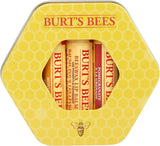 Burt's Bees Lip Balm Trio Tin Gift Set - Beeswax, Honey, Pomegranate