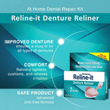 2 PACK - Dentemp Reline-it Denture Reliner - 2 Relines in each pack