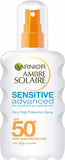 Garnier Ambre Solaire Sensitive Advanced Sun Protection Spray SPF 50+ 200ml