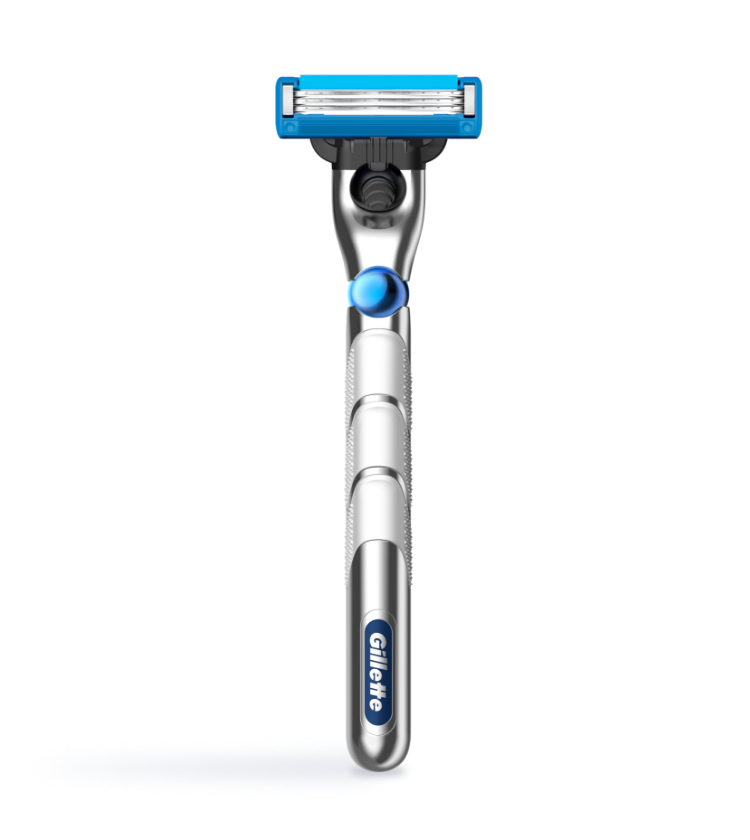 Gillette Mach3 Turbo Men's Shaving Razor with 3D Motion + 2 Razor Blade Refill
