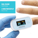 HoMedics Fingertip Pulse Oximeter - Measures Oxygen Saturation SpO2, Pulse Rate
