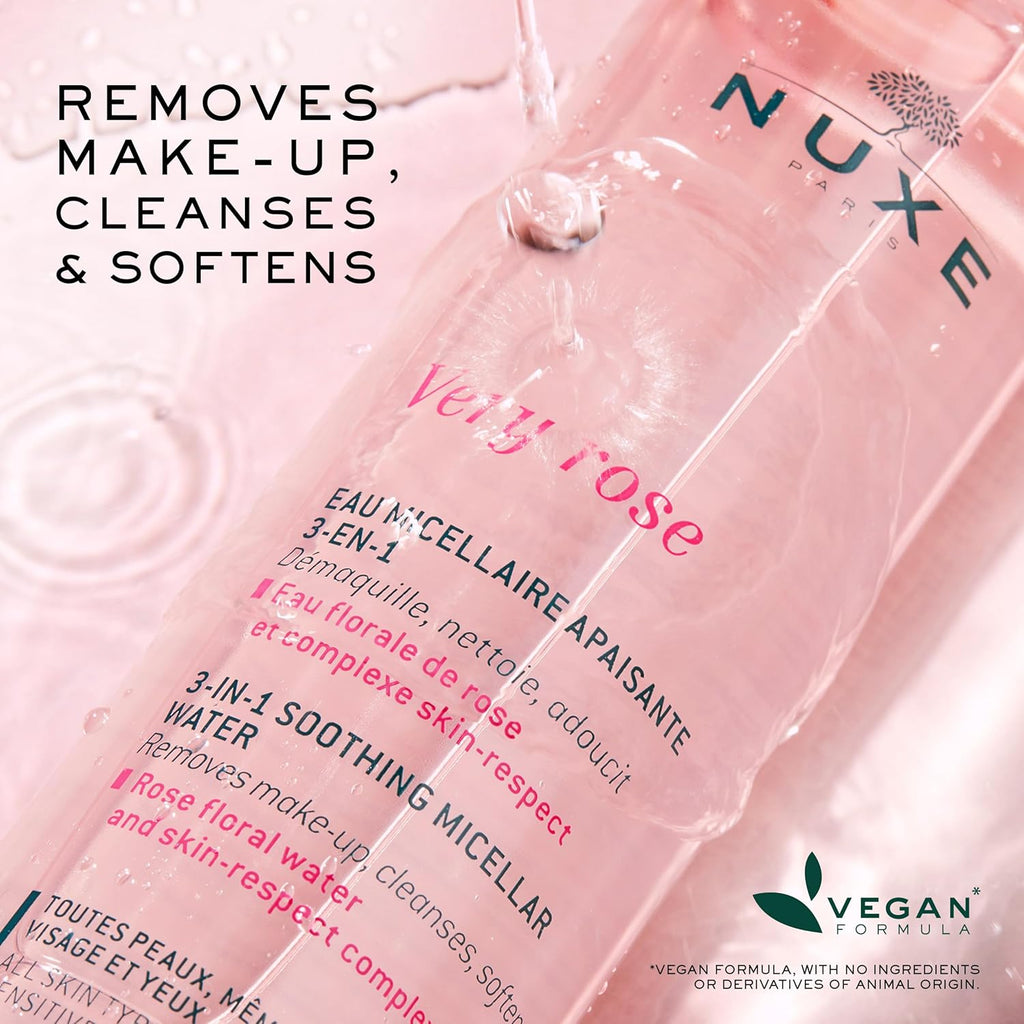 Nuxe Very Rose 3 in 1 Soothing Micellar Water Makeup Remover Cleanser 200ml