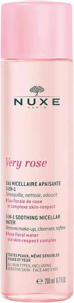 Nuxe Very Rose 3 in 1 Soothing Micellar Water Makeup Remover Cleanser 200ml