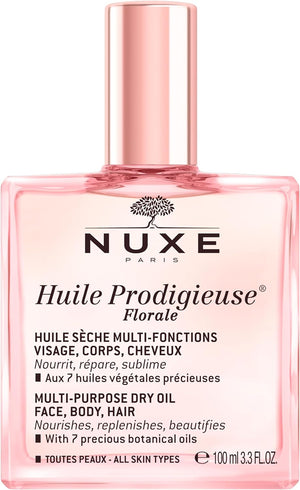 Nuxe Huile Multi-Purpose Dry Oil for Face, Body, Hair - Floral Scent 100ml
