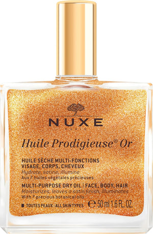 Nuxe Huile Prodigieuse Or Shimmer Multi-Purpose Dry Oil for Face Body Hair 50ml