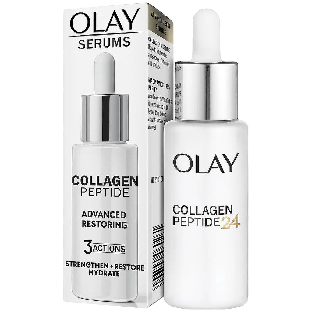 Olay Collagen Peptide Advanced Restoring Serum 40ml | Firming & Hydrating Anti-Ageing Serum