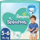 Pampers Splashers Disposable Swim Pants Size 5-6 Weight 14kg - Pack of 10