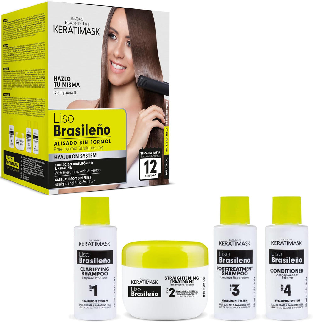 Placenta Life Be Natural Brazilian Keratimask Straightening Kit