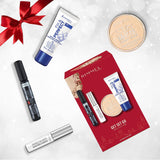 Rimmel GET SET GO Gift Set with Mascara Brow Gel Pressed Powder and Primer