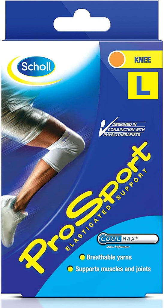 Scholl ProSport Elasticated Support - Compression Bandage for Knee - Large