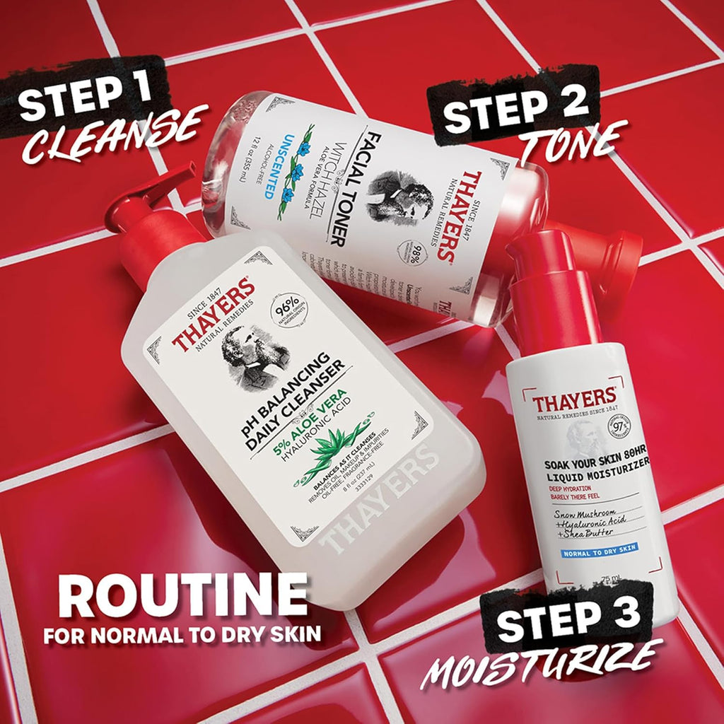 Thayers Soak Your Skin 80hr Liquid Moisturizer Deep Hydration Hyaluronic Acid 75ml