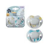 Tommee Tippee Moda Orthodontic Soothers 0-6m - Pack of 2 - Design Chosen Randomly