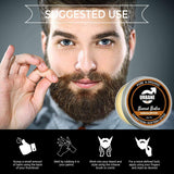 Urbane Men Beard Balm Set - Sandalwood, Cedarwood, Vanilla, Unscented - 4 x 30g