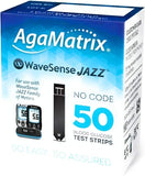 AgaMatrix WaveSense Jazz Blood Glucose Test Strips - Pack of 50