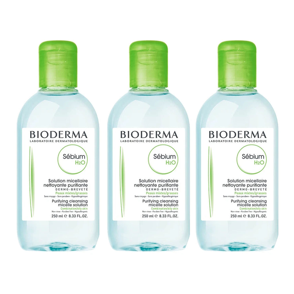 Bioderma Sebium H2O Make Up Removing Micellar Water Oily/Comb Skin (Multiple Packs)