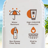 Malibu Kids High Protection Water Resistant SPF 50 Sun-Screen Clear Spray 250ml