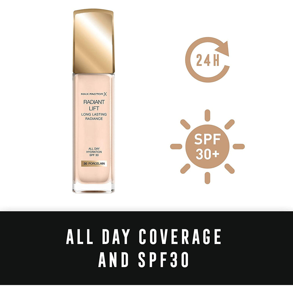 Max Factor Radiant Lift Long Lasting Radiance Foundation SPF 30 (VARIOUS SHADES)