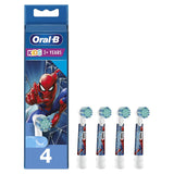 Oral B KIDS - Spiderman Toothbrush Heads Extra Soft - 4 HEADS