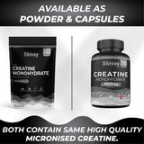Creatine Monohydrate Powder 300g – 100 Servings – 100% Pure Vegan Creatine – Unflavoured – Premium Micronised Formula – Packed in The UK by Shivay Herbals