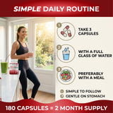 Shivay Herbals Apple Cider Vinegar Complex with The Mother 180 Capsules - 1500mg ACV per Serving with Turmeric, Ginger, Cayenne & Bio Cultures