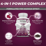 Shivay Herbals Beetroot Complex 10,000mg with Dual Vitamin B12, L-Citrulline, Black Pepper - 180 Vegan Capsules - 6% Nitrates – Energy, Fatigue Reduction UK Made