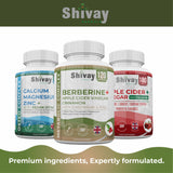 Berberine 11-in-1 Complex with ACV,Cinnamon,Chromium,Zinc - 120 Vegan Capsules