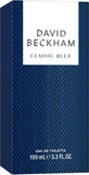 David Beckham Classic Blue Eau De Toilette 100ml | Fresh & Vibrant Men’s Fragrance | Authentic EDT Spray