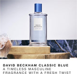 David Beckham Classic Blue Eau De Toilette 100ml | Fresh & Vibrant Men’s Fragrance | Authentic EDT Spray