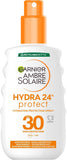 Garnier Ambre Solaire Hydra Protect SPF 30 Spray 200ml | 24H Hydration | UVA+UVB Sun Protection