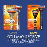 Gillette Fusion 5 POWER Mens Black Shaving Razor - 1 Razor + Battery