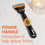 Gillette Fusion 5 POWER Mens Black Shaving Razor - 1 Razor + Battery