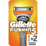 Gillette Fusion 5 Mens Manual Shaving Razor - Razor Handle + 2 Blades