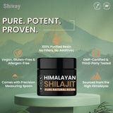 Shivay Herbals Himalayan Shilajit Resin 30g - Rich in Fulvic Acid + Humic Acid + Trace Minerals Sourced from Himalayas