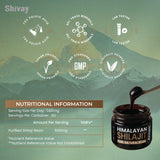 Shivay Herbals Himalayan Shilajit Resin 30g - Rich in Fulvic Acid + Humic Acid + Trace Minerals Sourced from Himalayas