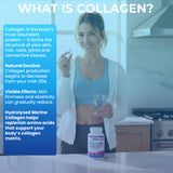 Shivay Herbals Marine Collagen Complex with Vitamin C, Hyaluronic Acid, Biotin | 1000mg Hydrolysed Type I Collagen Supplement for Hair Skin Nails | 120 Capsules - 2 Month Supply