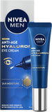 Nivea Men Anti-Age Hyaluron Eye Cream 15ml Reduces Wrinkles & Eye Bags