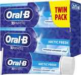 Oral B 3D White Arctic Fresh Toothpaste 2x75ml