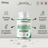 Probiotic & Prebiotic Complex - 77 Billion CFU Per Serving - 20 Live Bio Culture Strains - 60 Vegan Capsules - 1 Month Supply