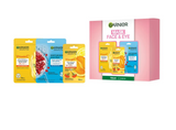 Garnier Ultimate Trio Sheet Masks - Vitamin C Brightening and Moisture Bomb