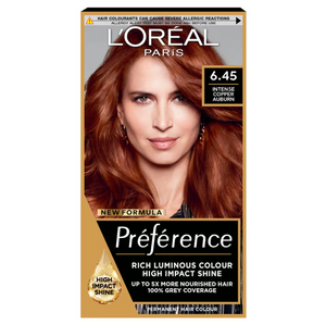 L'Oréal Paris Preference Permanent Hair Colour - 6.45 Intense Copper Auburn