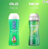 Durex 2 in 1 Water Based Massage Lube Aloe Vera Soothing Pleasure 200ml