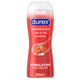 Durex 2 in 1 Massage Lube Stimulating Pleasure - Guarana 200ml