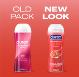 Durex 2 in 1 Massage Lube Stimulating Pleasure - Guarana 200ml