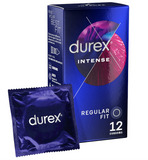 Durex Intense Regular Fit Ribbed and Dots Condoms - Pack of 12