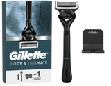 Gillette Body & Intimate Shaving Razor for Pubic Hair - Gentle & Easy